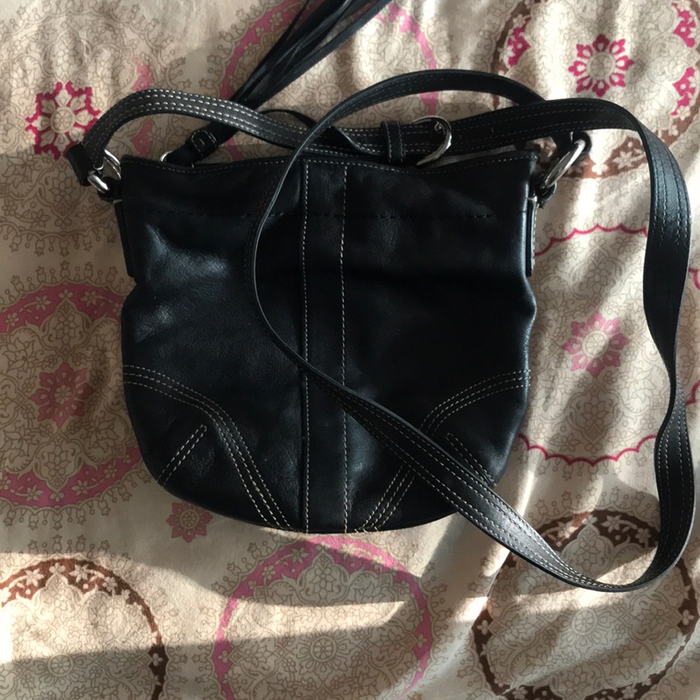 Coach crossbody small original iconic black bag